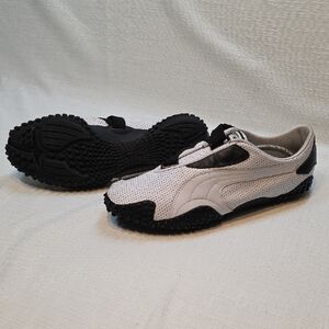 Puma Mostro Perf Leather Sneaker | White/Black | Men's US 14 Y2K Lifestyle Retro